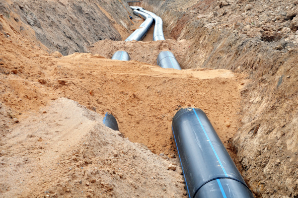 Pipes in ground
